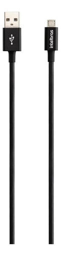 Cabo USB - Micro USB 1,2m PVC Preto EUAB 12PP