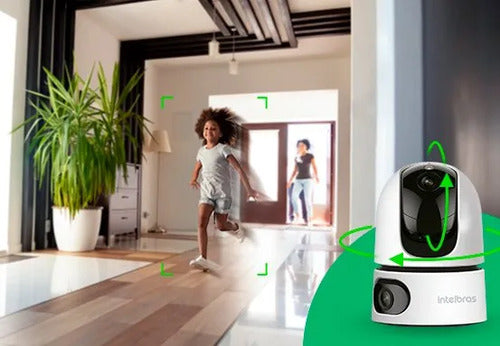 Câmera de vídeo Wi-Fi iM4 Dual c/ MicroSD 64GB