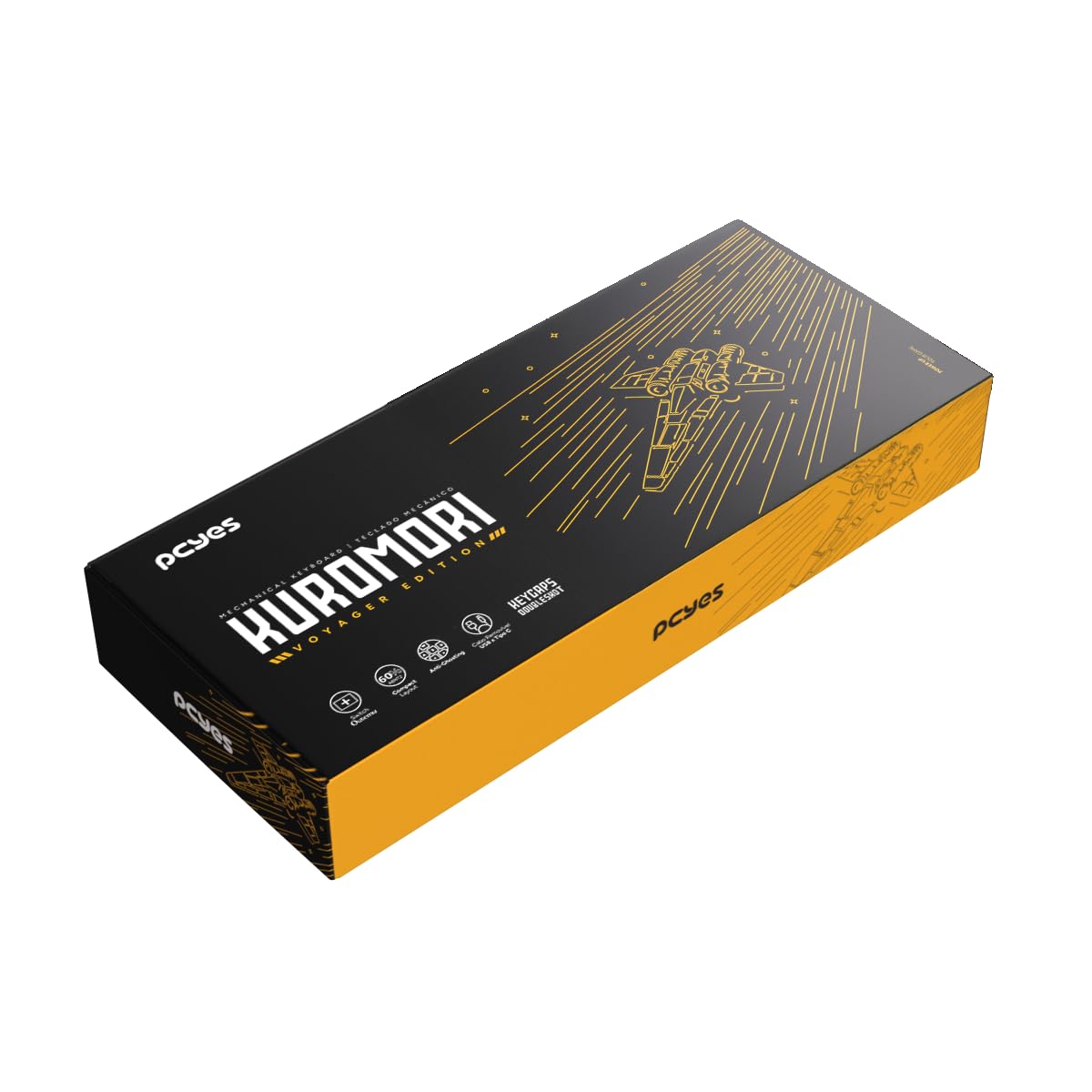 TECLADO MECANICO 60% PCYES KUROMORI - VOYAGER EDITION - SWITCH BLUE - KMVY60BL