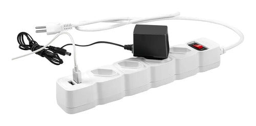 PROTETOR ELETRONICO C/ 4 TOMADAS E 2 USB - EPE 204 USB + BR