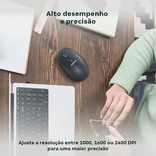 MOUSE INTELBRAS MSI200 -SEM FIO PRETO BLISTER
