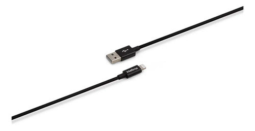 CABO USB LIGHTNING 1.5M NYLON PRETO EUAL15NP (APPLE)