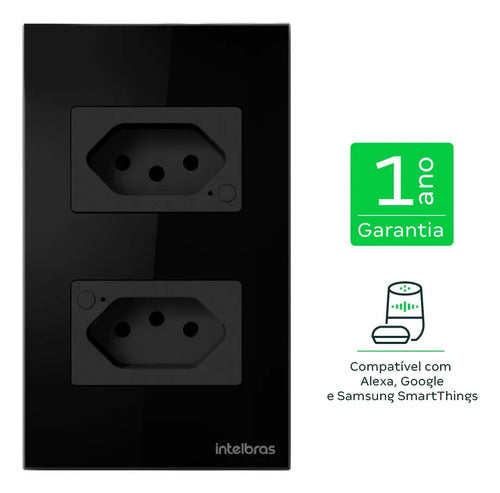 TOMADA DUPLA 10A WI-FI ETW 1002 PT