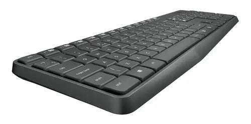 TECLADO E MOUSE SEM FIO LOGITECH MK235 USB CINZA ABNT2 920-007903