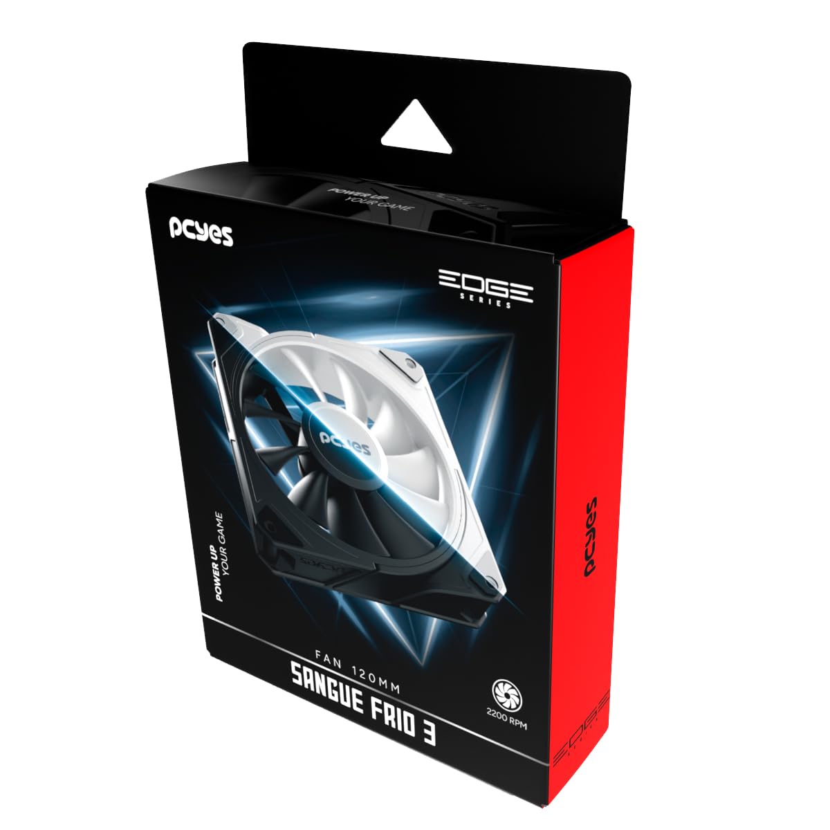 COOLER FAN PARA GABINETE SANGUE FRIO 3 BLACK VULCAN 120MM PCYES - FSF3BR