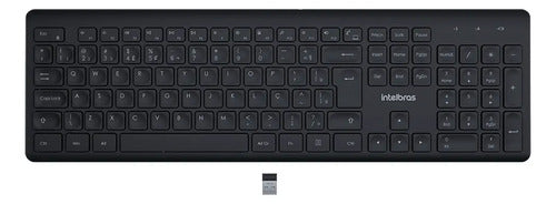 Combo Teclado e Mouse CSI50 Sem Fio Preto Intelbras
