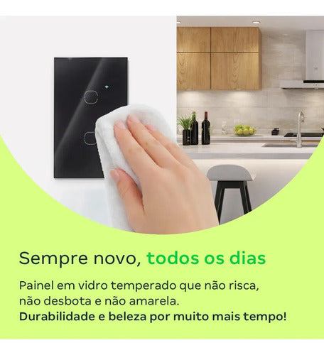 INTERRUPTOR TOUCH WI-FI 4 TECLAS EIW 1004 BR