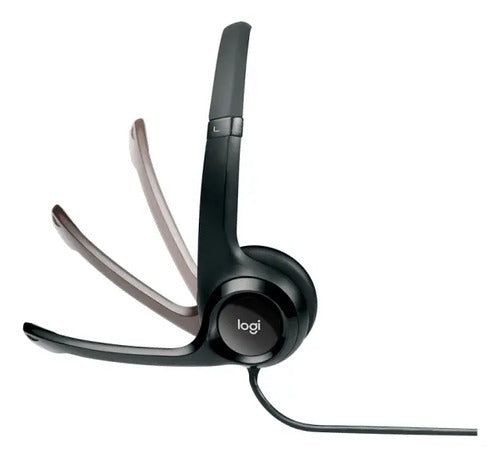 FONE DE OUVIDO HEADSET COM FIO USB LOGITECH H390 PRETO 981-000014