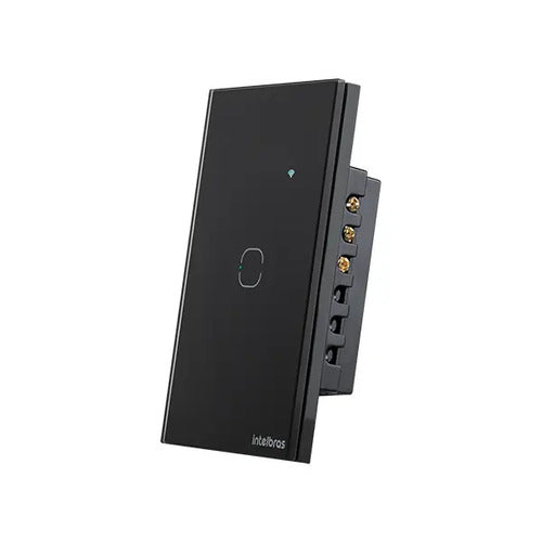 INTERRUPTOR TOUCH INTELIGENTE WI-FI 1 TECLA EIW 1001 PRETO INTELBRAS