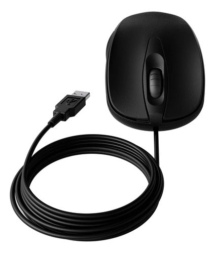 MOUSE INTELBRAS MCI10 -COM FIO PRETO