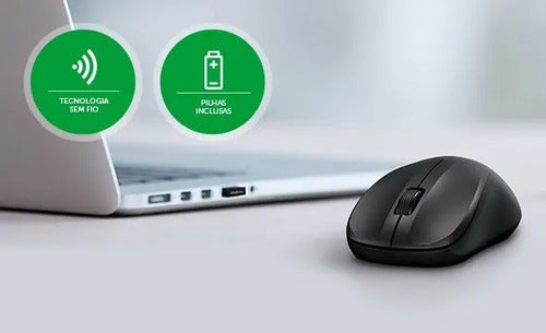 MOUSE INTELBRAS MSI50 -SEM FIO PRETO BLISTER
