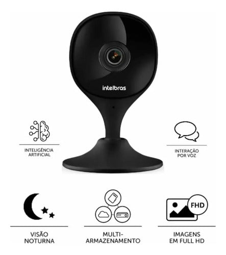 CAMERA IP IR WI-FI FULL HD - IMX C PRETA