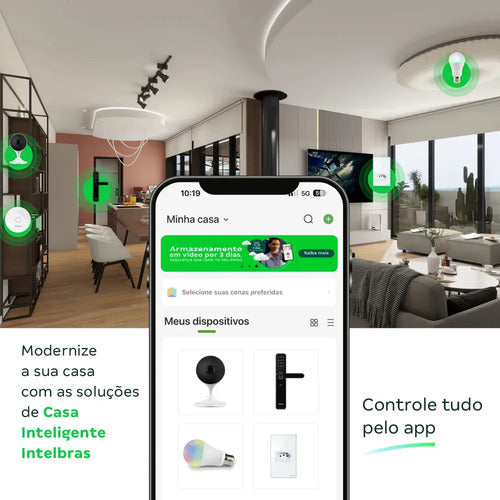 TOMADA SIMPLES 10A E 2 TECLAS WI-FI ETW 1021 PT