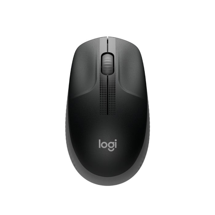 MOUSE SEM FIO LOGITECH M190 COM DESIGN AMBIDESTRO COMPACTO, CONEXÃO USB E PILHA INCLUSA, CINZA 910-005902