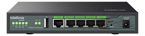 ROTEADOR ACESSO 5 PORTAS RJ45 4WAN/1LAN/1USB R3005G