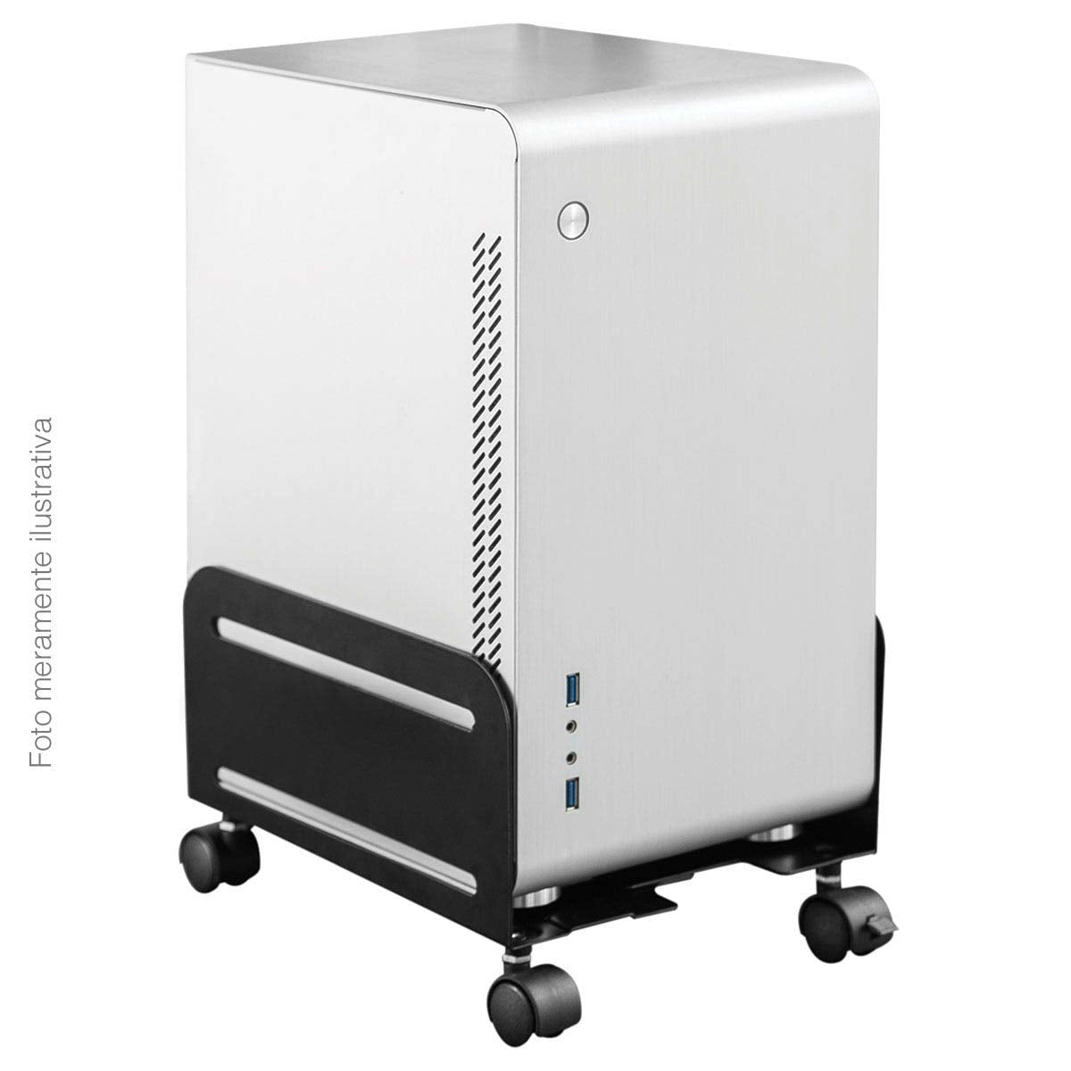 SUPORTE PARA GABINETE CPU AJUSTAVEL COM RODAS - PLMSC02