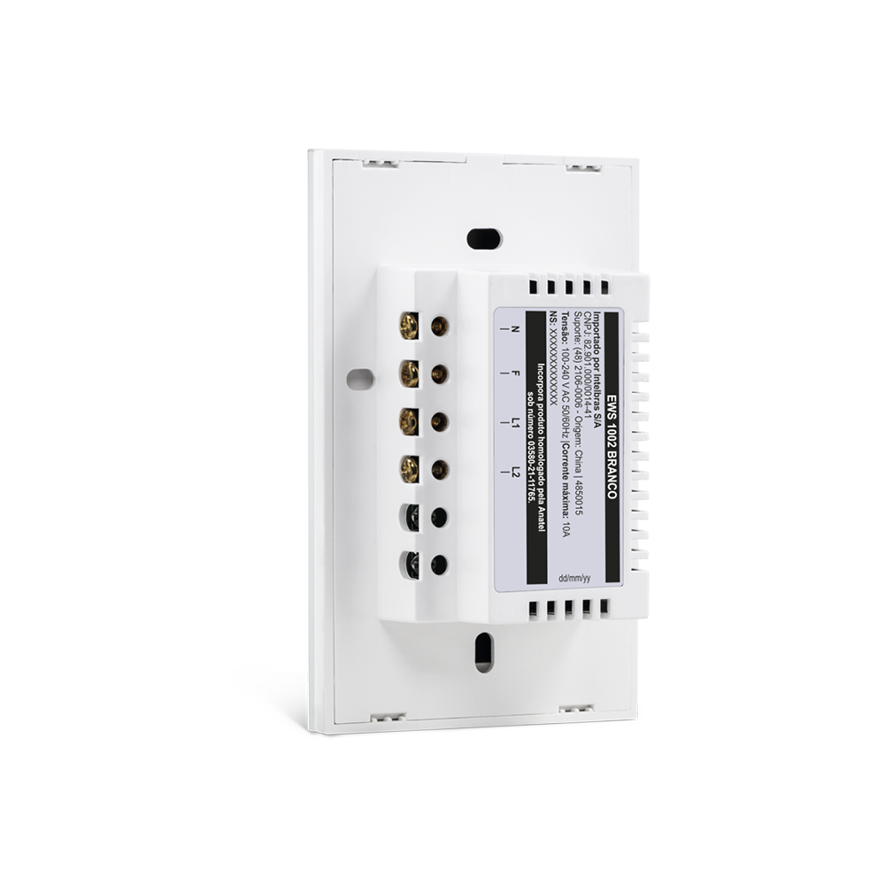 INTERRUPTOR SMART WI-FI TOUCH 2 BRANCO MIS 1002