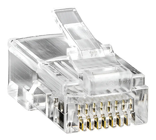 Conector CONEX 1000 RJ45 Cat5e c/ 50 un. Transparente Intelbras