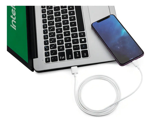 CABO USB MICRO B 1.2M PVC BRANCO EUAB12PB