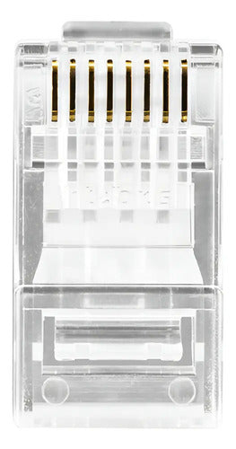 Conector CONEX 1000 RJ45 Cat5e c/ 50 un. Transparente Intelbras