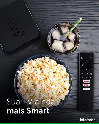 SMART BOX ANDROID TV IZY PLAY FULL HD - INTELBRAS