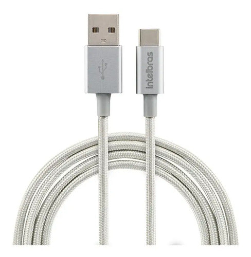 Cabo USB-C em nylon 1,5 m EUAC 15NB Branco
