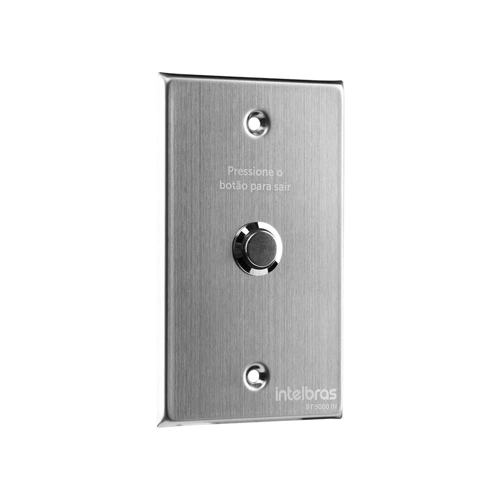 BOTOEIRA INOX BT 5000 IN Sobrepor Intelbras Botão Acionador