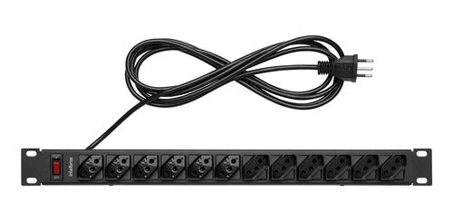 PROTETOR ELETRONICO C 12 TOMADAS P RACK - EPR 212+