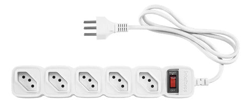 Protetor Eletrônico com 5 Tomadas EPE 205 + Branco Intelbras