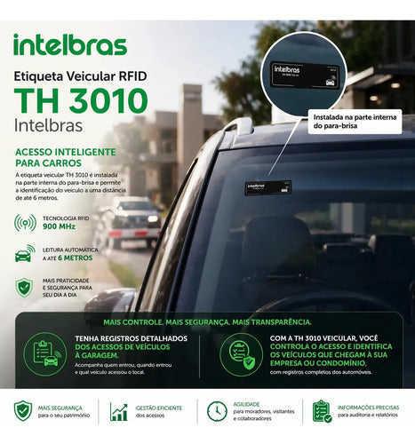 KIT 10 TAG VEICULAR TH 3010