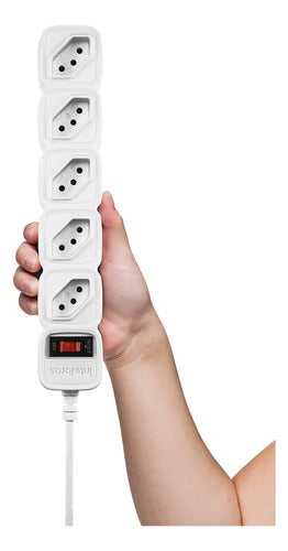 Protetor Eletrônico com 5 Tomadas EPE 205 + Branco Intelbras