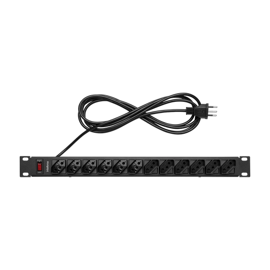 PROTETOR ELETRONICO C 12 TOMADAS P RACK - EPR 212+