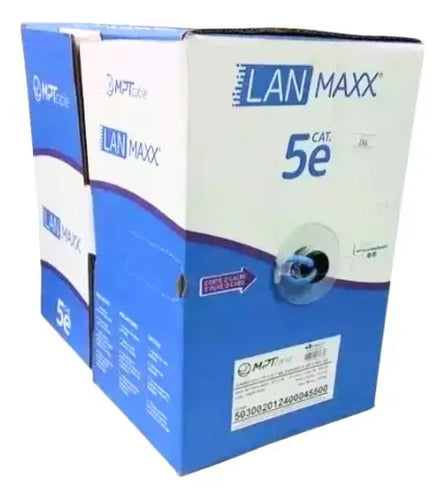CABO U/UTP 24AWGX4P CAT.5E CMX AZUL (CX 305M) MPT