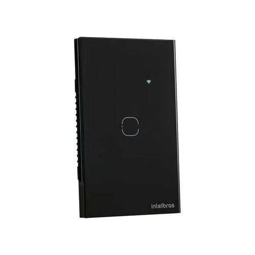 INTERRUPTOR TOUCH INTELIGENTE WI-FI 1 TECLA EIW 1001 PRETO INTELBRAS