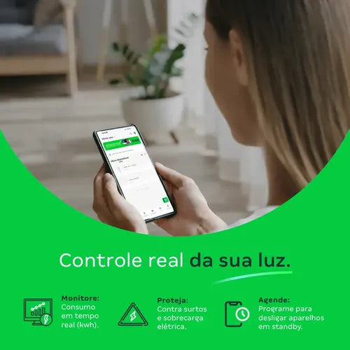 TOMADA SIMPLES 10A E 2 TECLAS WI-FI ETW 1021 PT