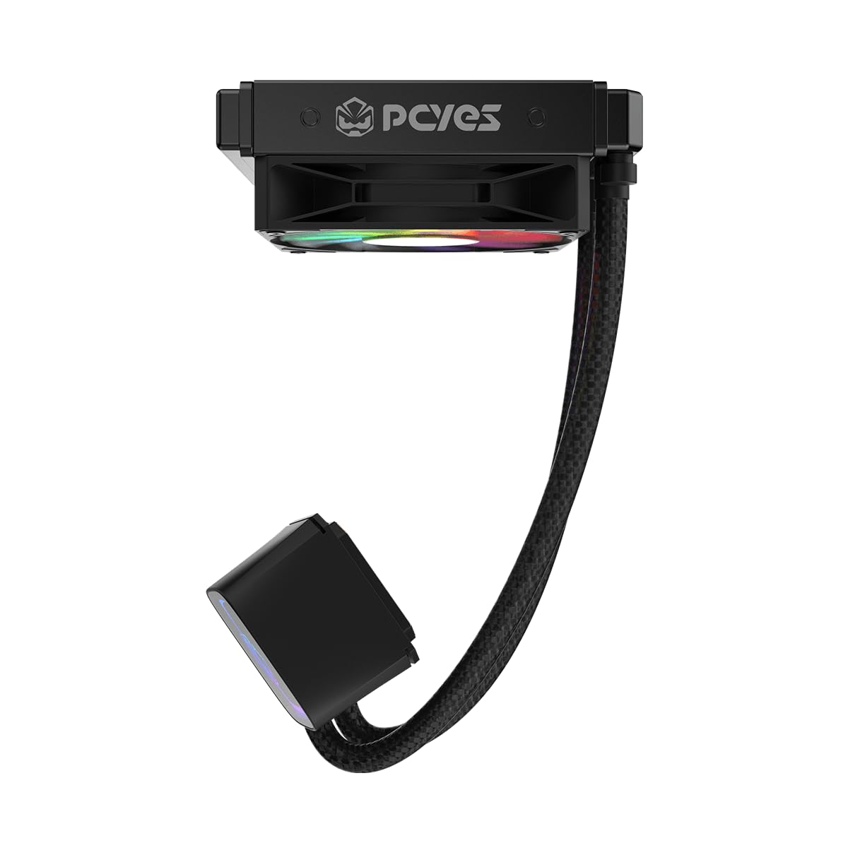 WATER COOLER PCYES TUNDRA BLACK VULCAN ARGB 120MM - WCTBK120