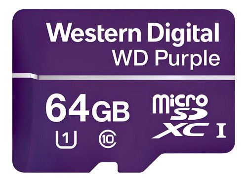 Cartão de Memória Micro SD 64GB WD Purple Intelbras