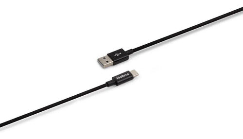 Cabo USB-C 1,5m Nylon EUAC 15NP Preto
