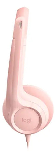 FONE DE OUVIDO HEADSET COM FIO USB LOGITECH H390 ROSA 981-001280