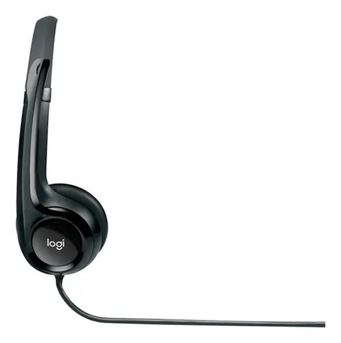 FONE DE OUVIDO HEADSET COM FIO USB LOGITECH H390 PRETO 981-000014