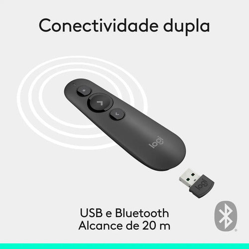 APRESENTADOR SEM FIO LOGITECH R500S GRAFITE