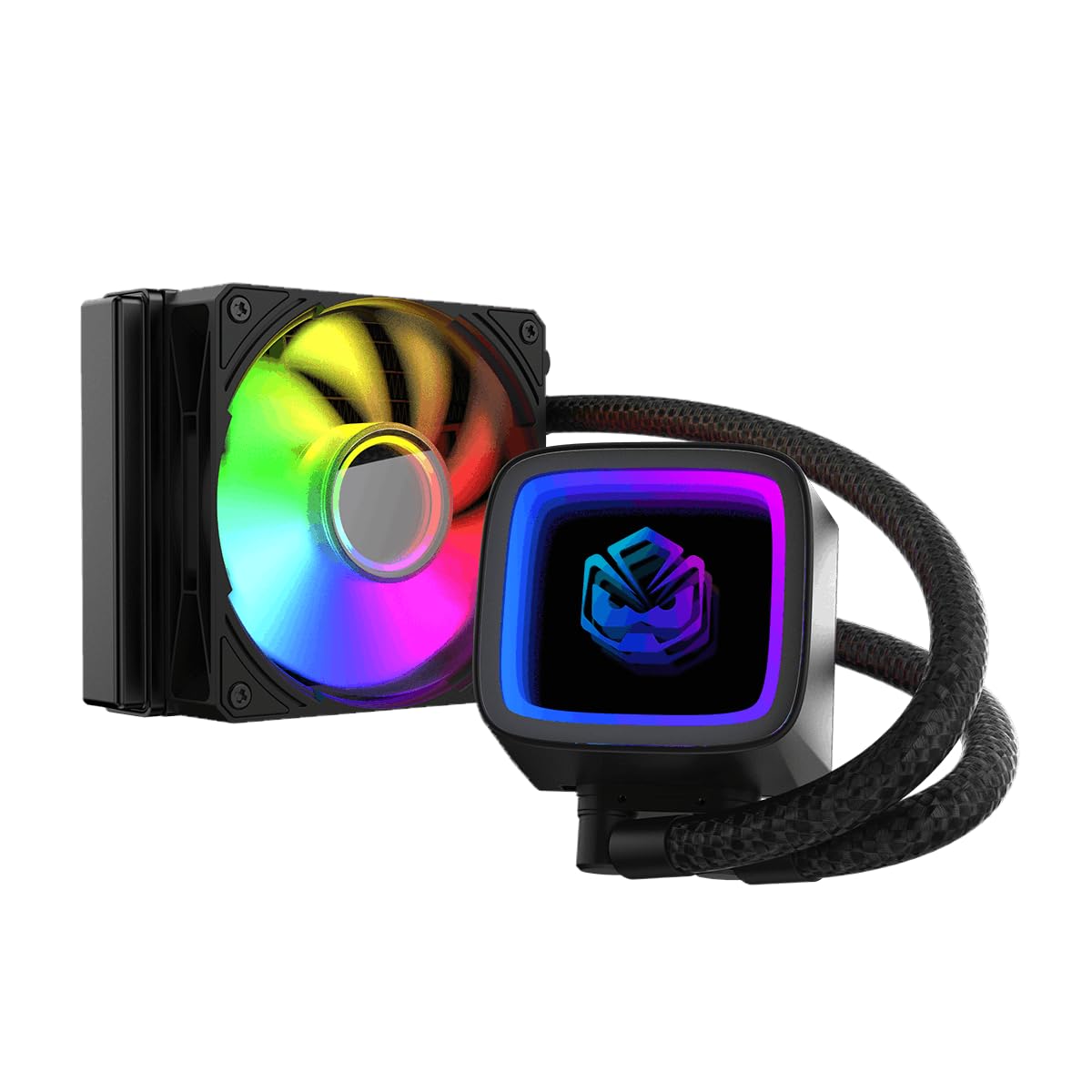WATER COOLER PCYES TUNDRA BLACK VULCAN ARGB 120MM - WCTBK120