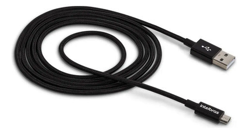 CABO USB - MICRO USB 1,5M NYLON PRETO EUAB 15NP