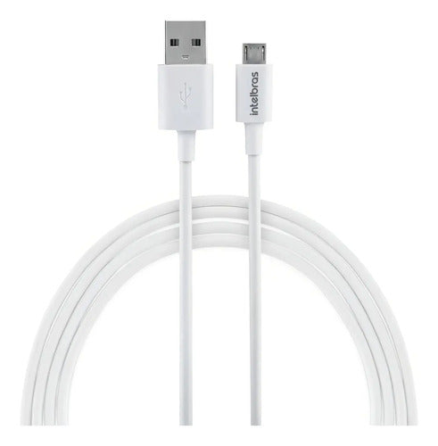 CABO USB MICRO B 1.2M PVC BRANCO EUAB12PB