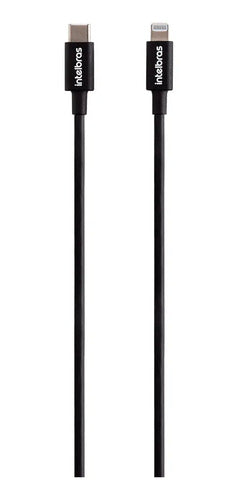 CABO USB-C - LIGHTNING 1,2M PVC PRETO EUCL 12PP