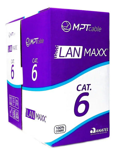 CABO U/UTP 23AWGX4P CAT.6 CMX AZUL (CX 305M) MPT