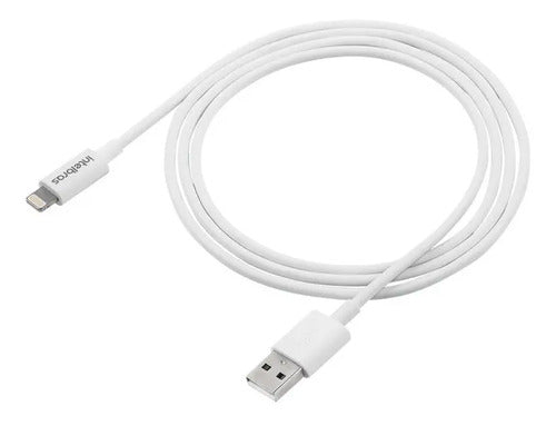 CABO USB LIGHTNING 1.2M PVC BRANCO EUAL12PB