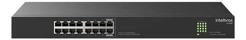 Switch Não Gerenciável Intelbras S1116g 16 Portas Gigabit
