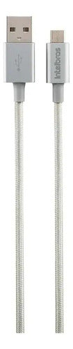 CABO USB MICRO B 1.5M NYLON BRANCO EUAB15NB
