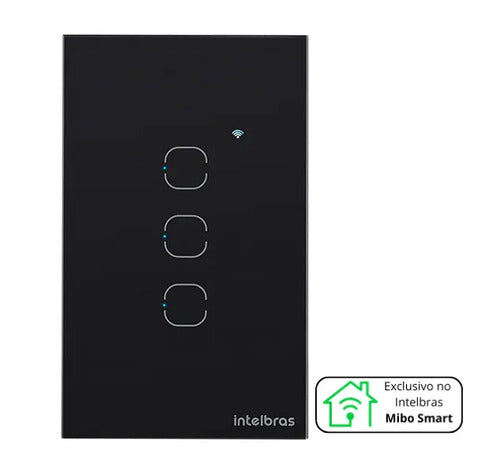 INTERRUPTOR TOUCH WI-FI 3 TECLAS EIW 1003 PT
